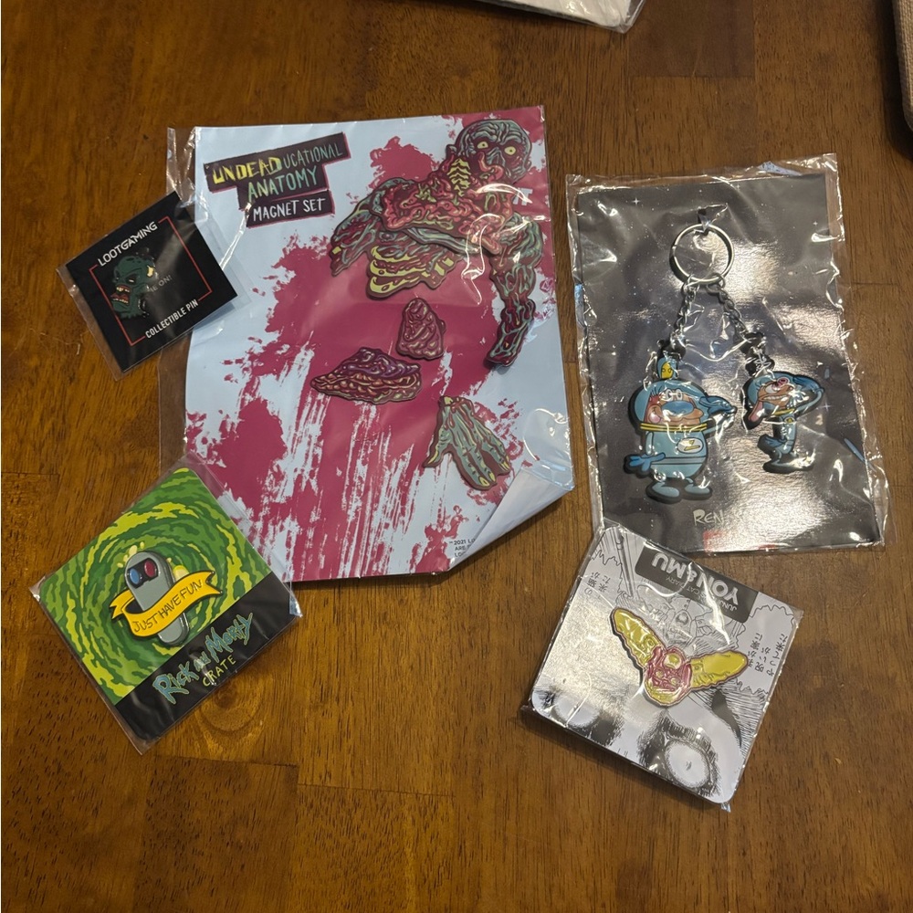 Loot crate Pins And Magnet Set New